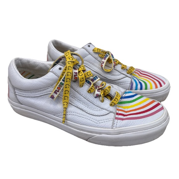 Vans Shoes - Vans x Flour Shop Amirah Kassem Unisex Low‎ Rainbow Sneakers Size W8.5 M7